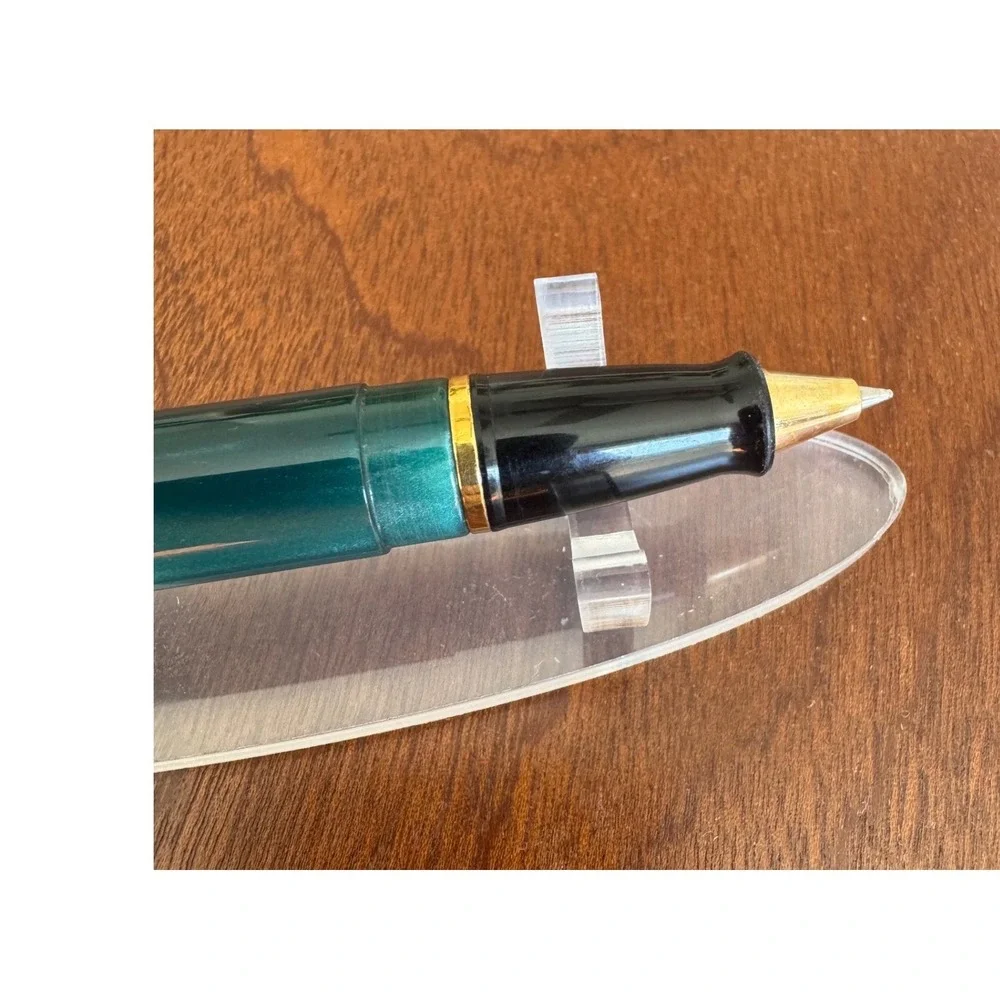 Visconti 1st Edition Green Marble Pericle Rollerball Pen RARE Vintage